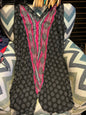 Unknown Swimsuit Cover Up O/S Black with pink accents