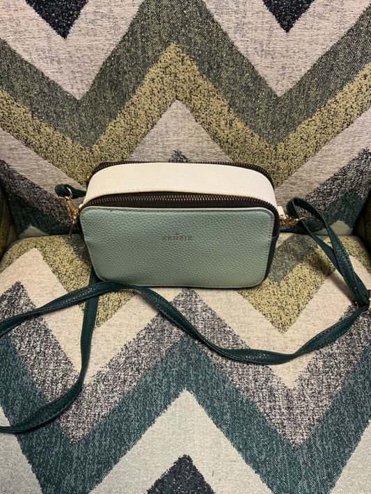Kedzie Crossbody Bag Aqua/Teal/White