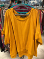 Attitudes by Renee Oversized Top 4X Mustard Yellow