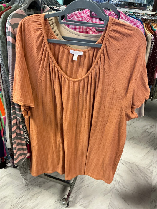 Lauren Conrad Blouse 4X Rust