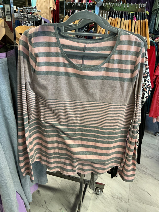 Merona Long Sleeve Top XXL Pink and Gray