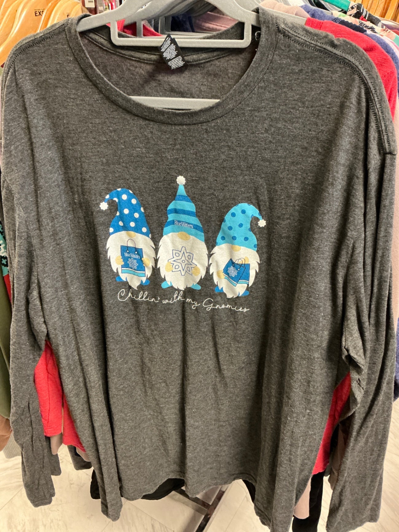 District Long Sleeve T-Shirt 4XL Gray