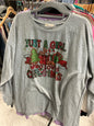 Southern Stitch Long Sleeve T-Shirt 3X Grey