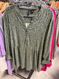 New Directions Tunic Top 3X Olive Green