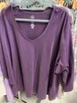 St John’s Bay Long Sleeve T-Shirt 5X Purple