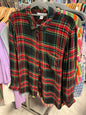 Old Navy Flannel Shirt XL Red and Black Plaid