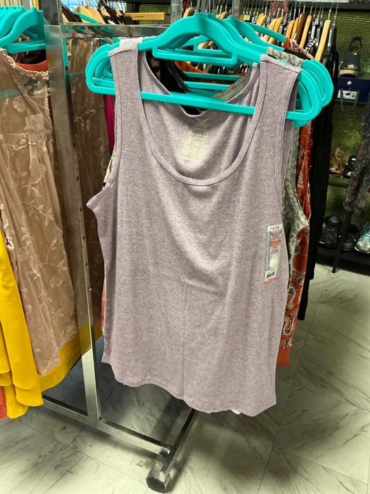 Faded Glory Tank Top 4X Lavender NWT