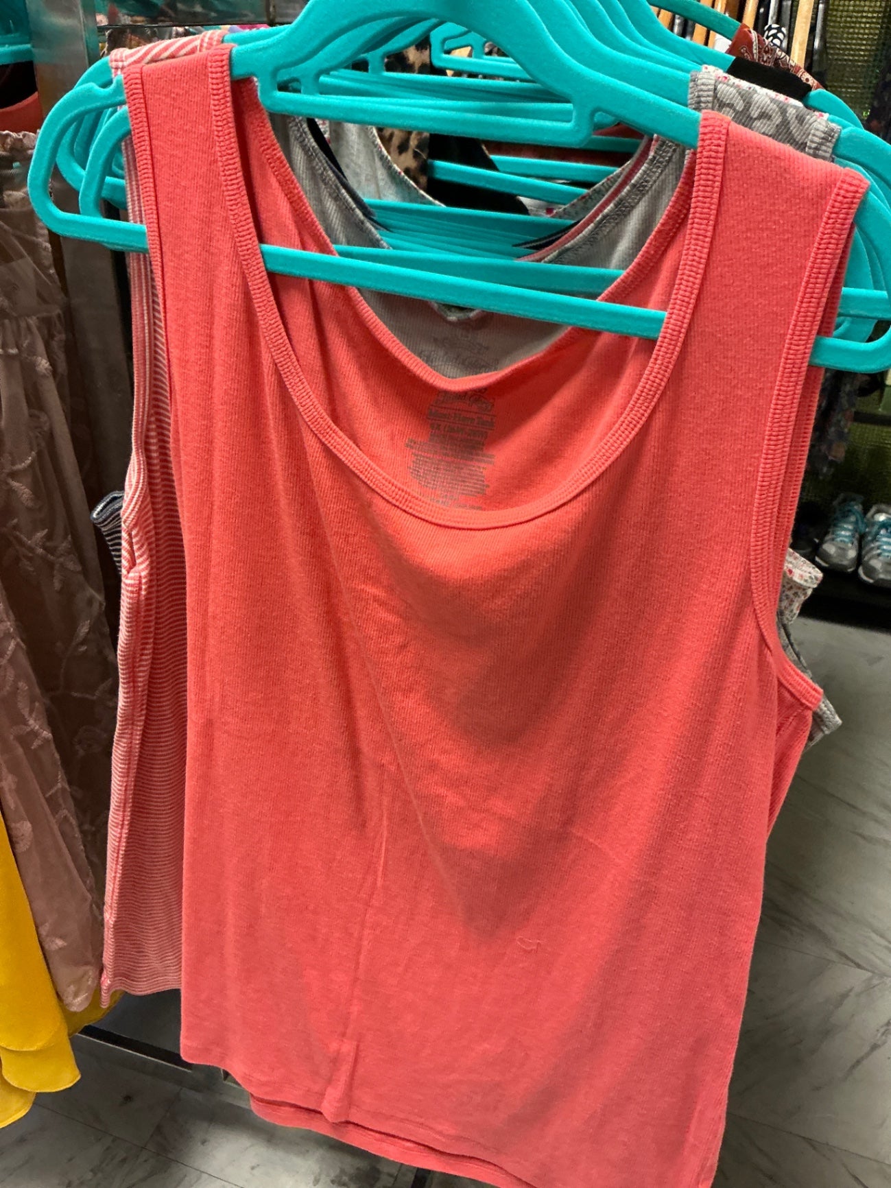 Faded Glory Tank Top 4X Coral