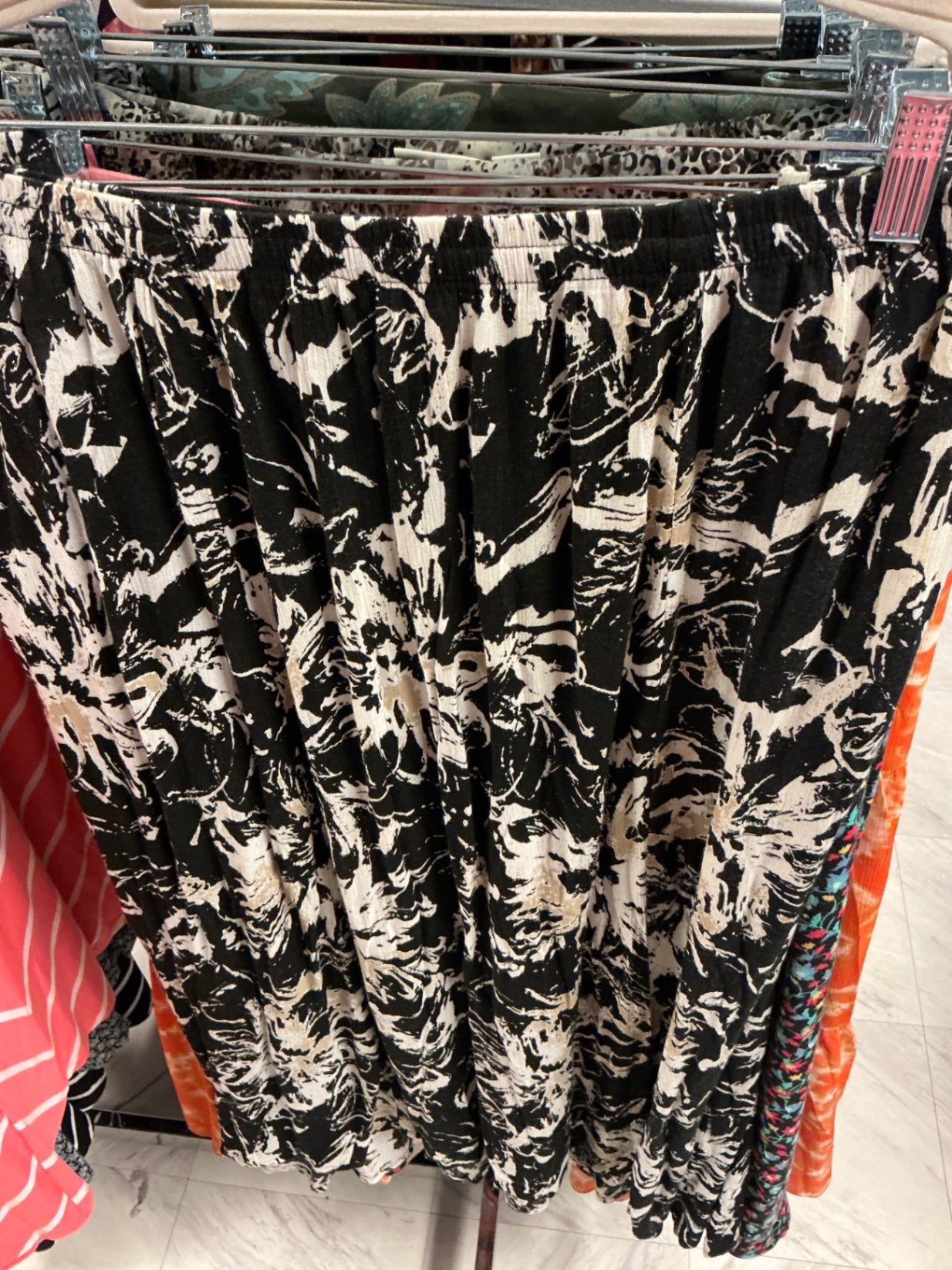 Maggie Barnes Skirt 3X Black and White