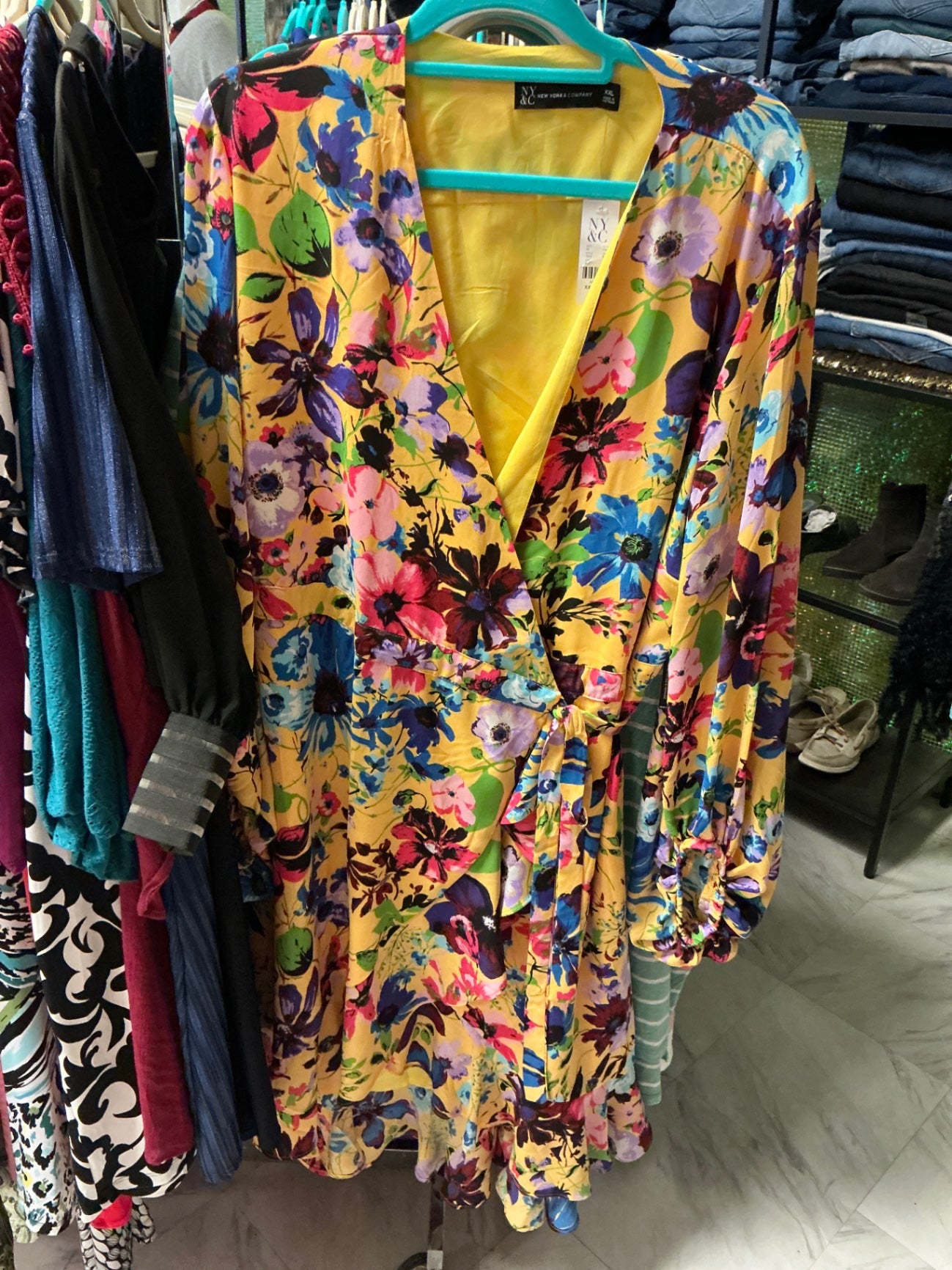 New York & Company Dress XXL Multicolor NWT