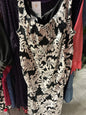 London Times Dress 22 Black and White