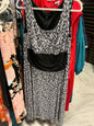 Perceptions A-line Dress 18 Black and White