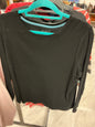 Talbots Long Sleeve Top 1X Black