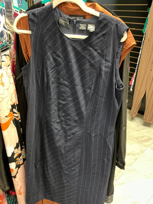 Liz Claiborne Sleeveless Dress 14 Navy
