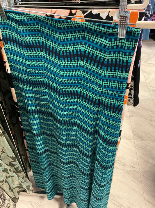 LuLaRoe Skirt 3X Blue and Black