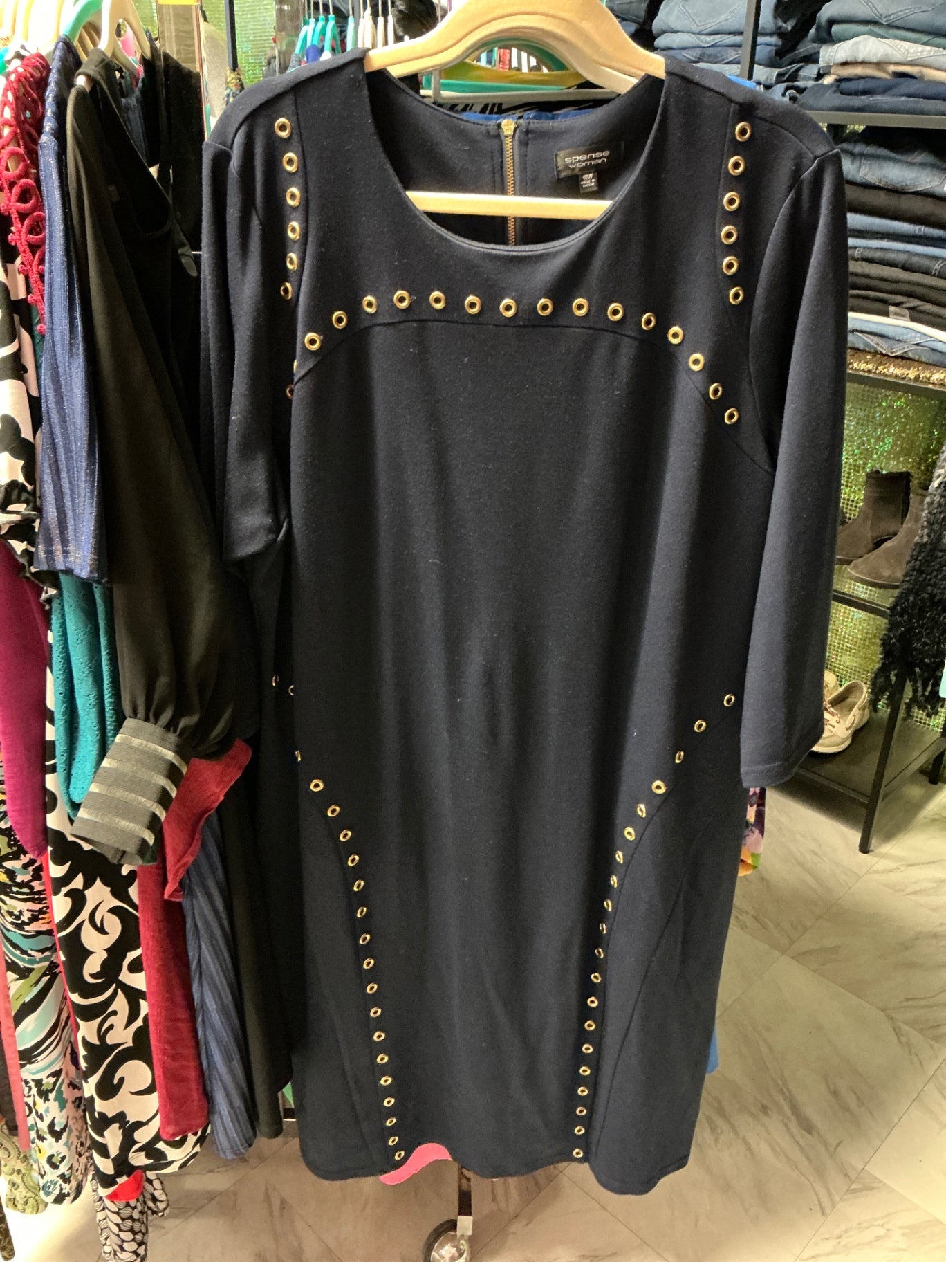 Spense Woman Dress 18 Navy Blue