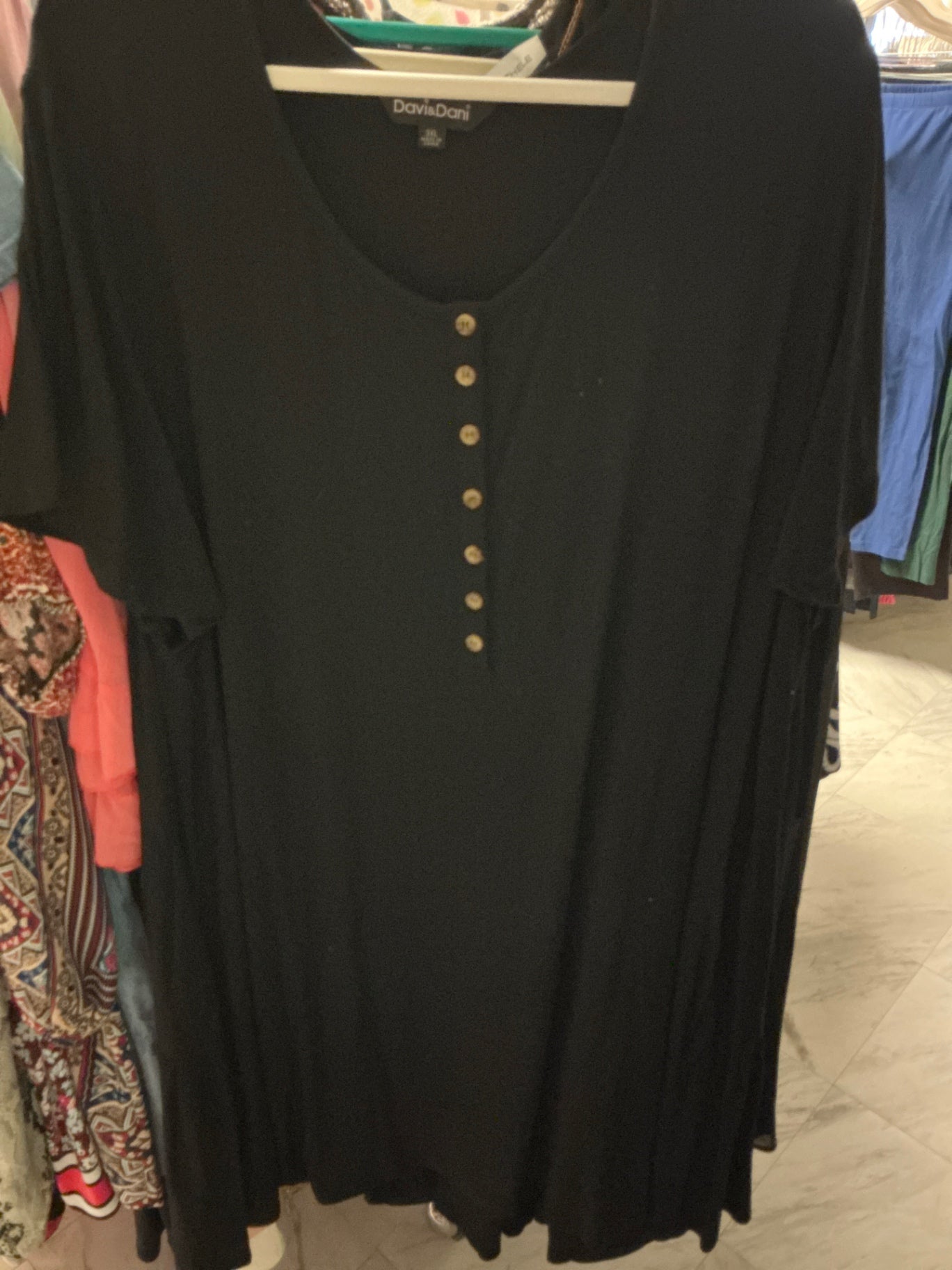 Davi & Dani Dress 3X Black