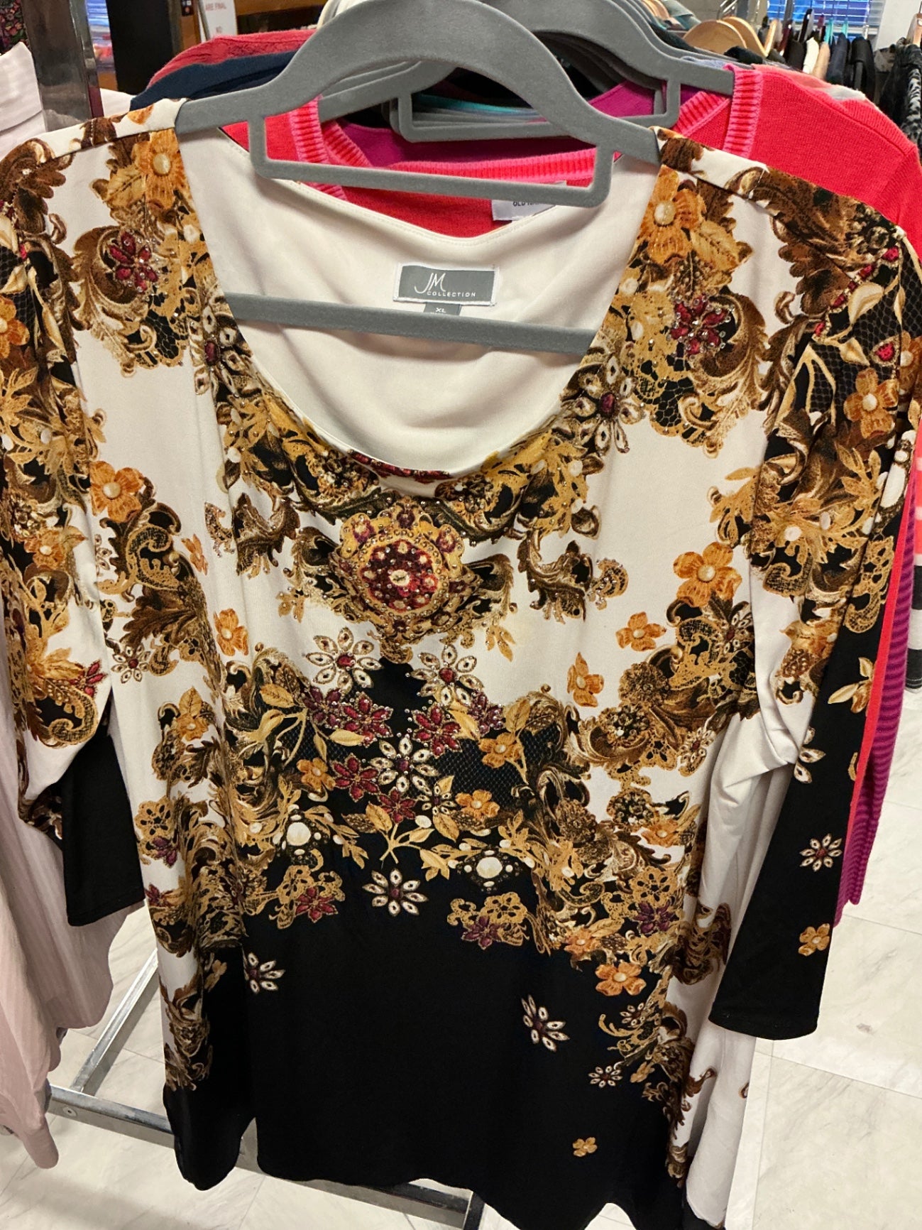 JM Collection Tunic XL Multicolor