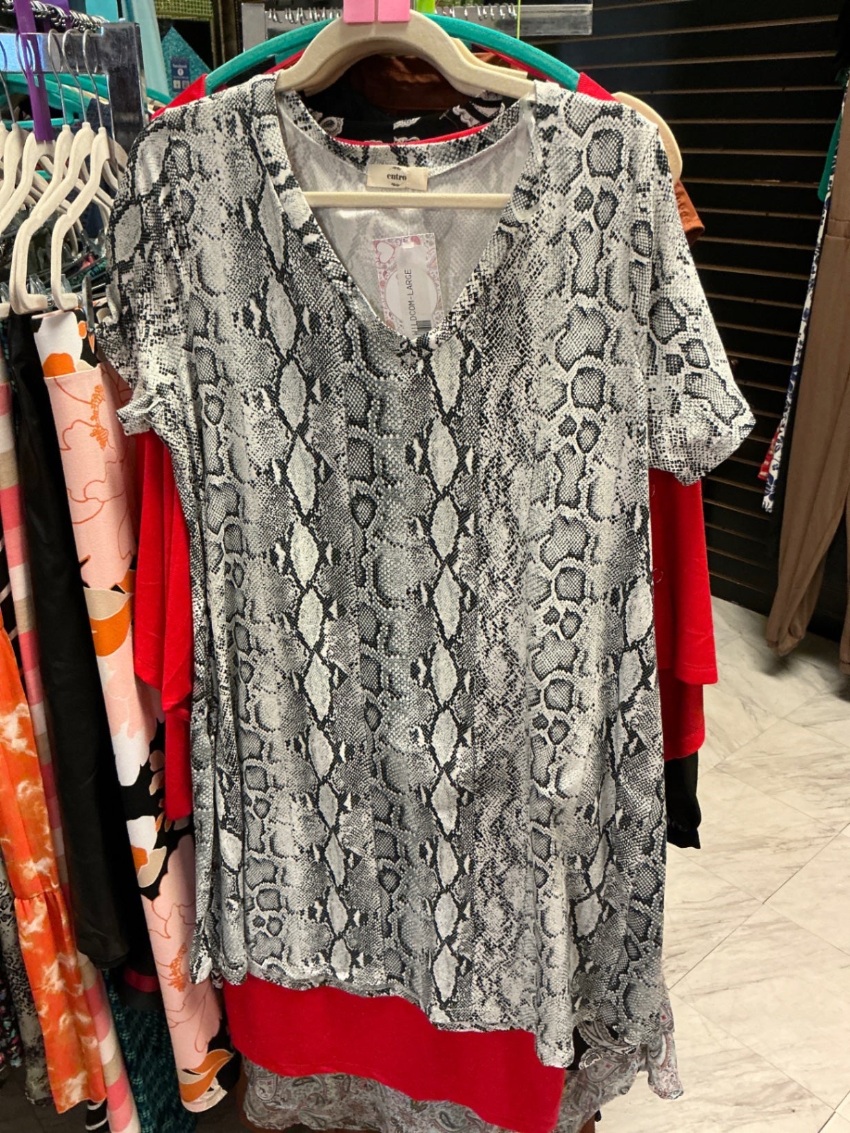Entro Dress L Gray