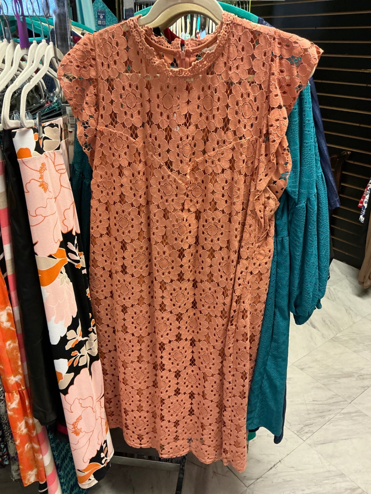 Cato Dress 18 Peach