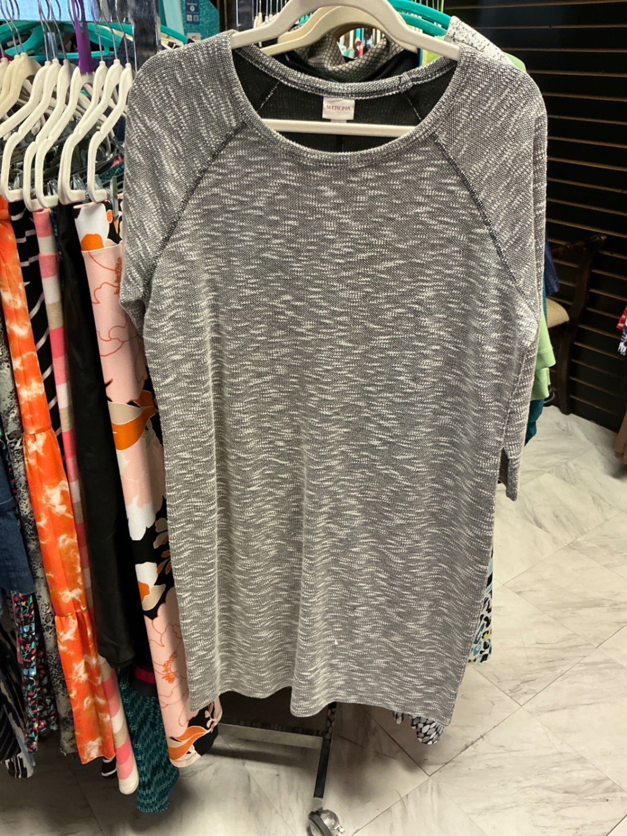 Merona Sweater Dress XL Gray