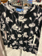 Simply Vera Sweater XL Black with floral pattern