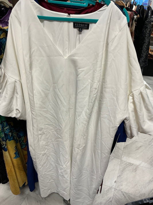 Eloquii Dress 28W White NWT