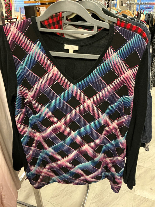Talbots Sweater XL Multicolor with black