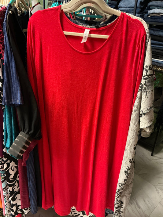 Zenana Dress 3X Red