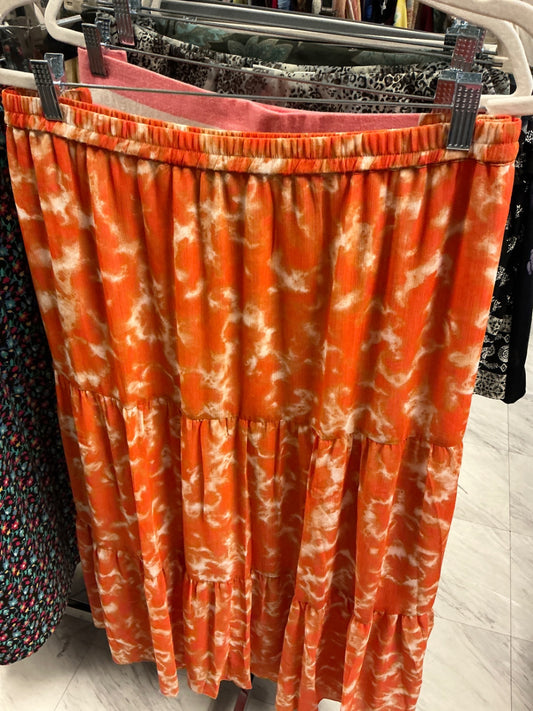 Linea by Louis Dell’Olio Skirt 3X Orange