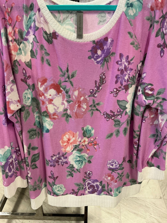 Honeyme Curvy Sweatshirt XXXL Purple NWOT