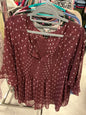 Torrid Blouse 3 Burgundy