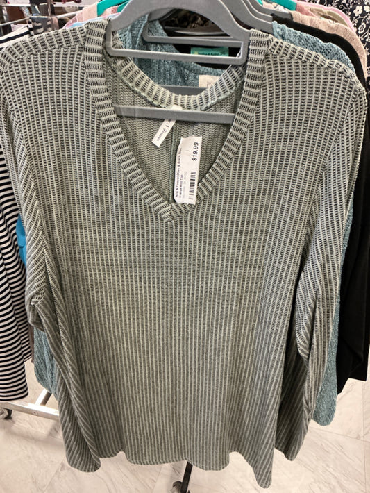 Now N Forever Sweater 3X Gray NWT