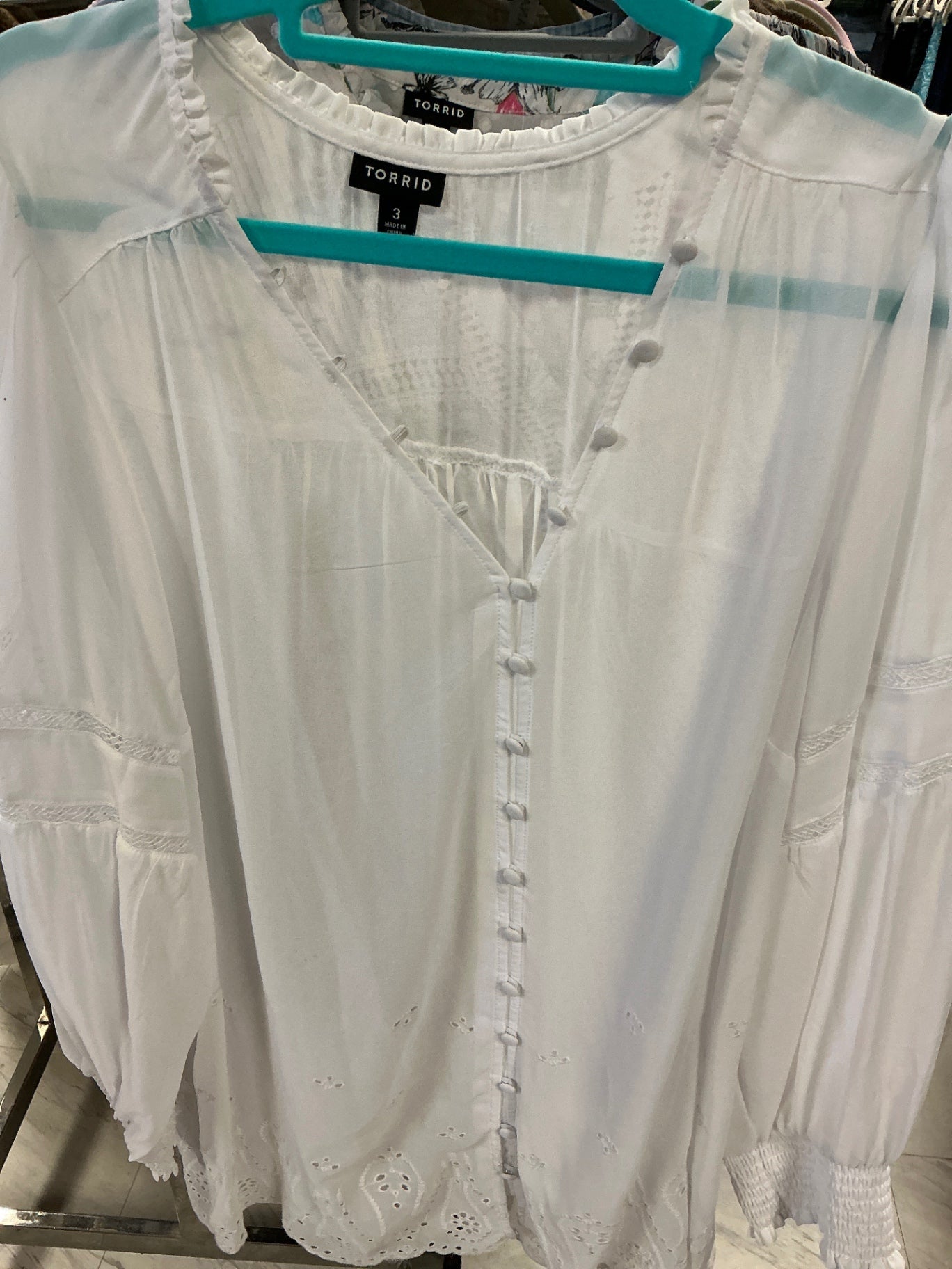 Torrid Blouse 3 White