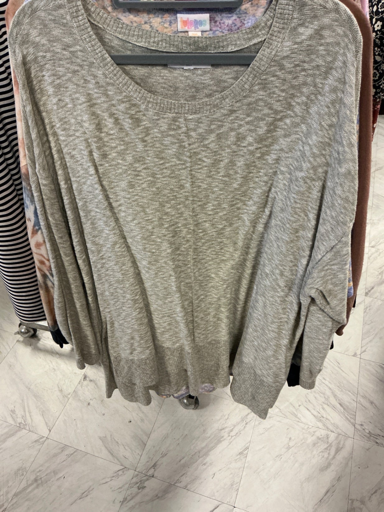 New Direction Sweater 3X Gray