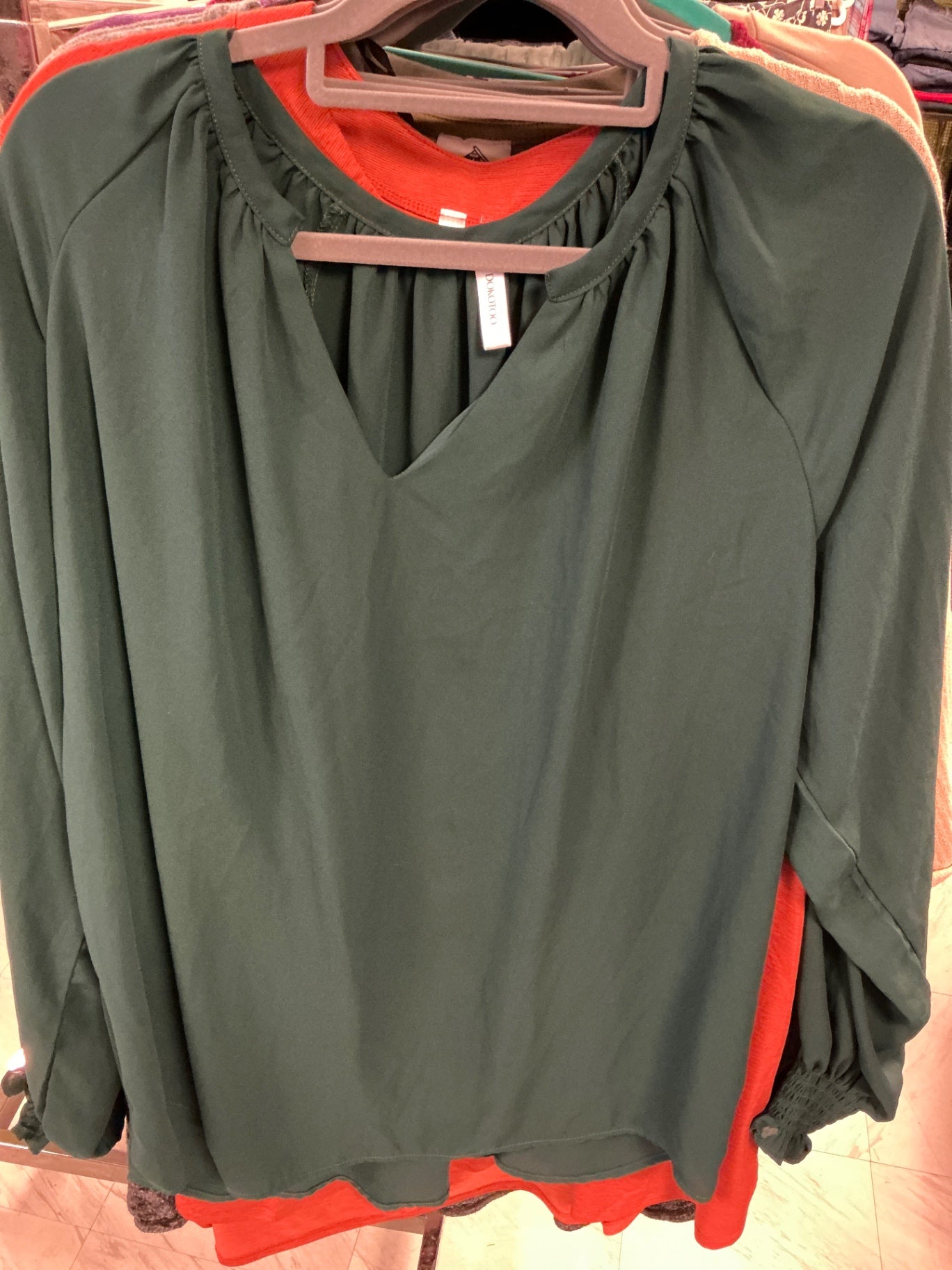 Dokotoo Blouse 3X Green