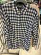 Talbots Button-Up Shirt 2XP Blue and White