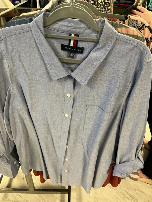 Tommy Hilfiger Button-Down Shirt XXL Light Blue