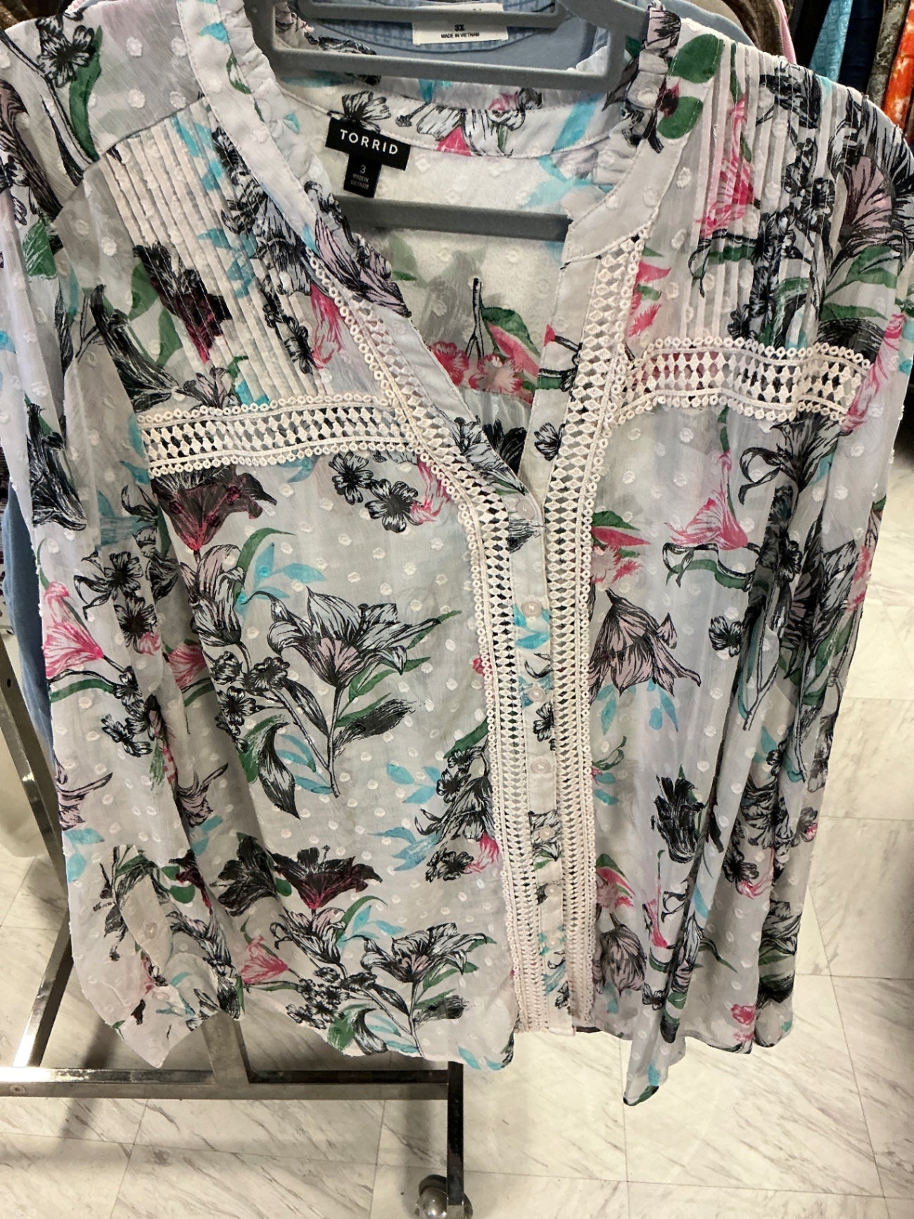 Torrid Blouse 3 Multi-color