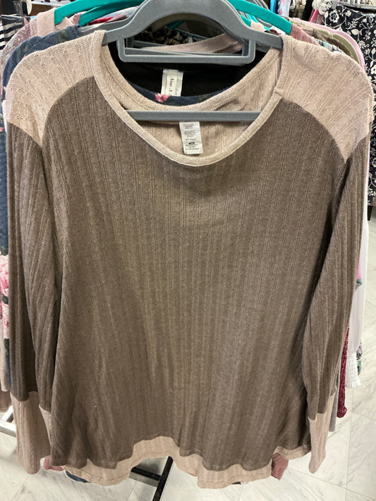 Long Sleeve Shirt 3XL Brown NWT