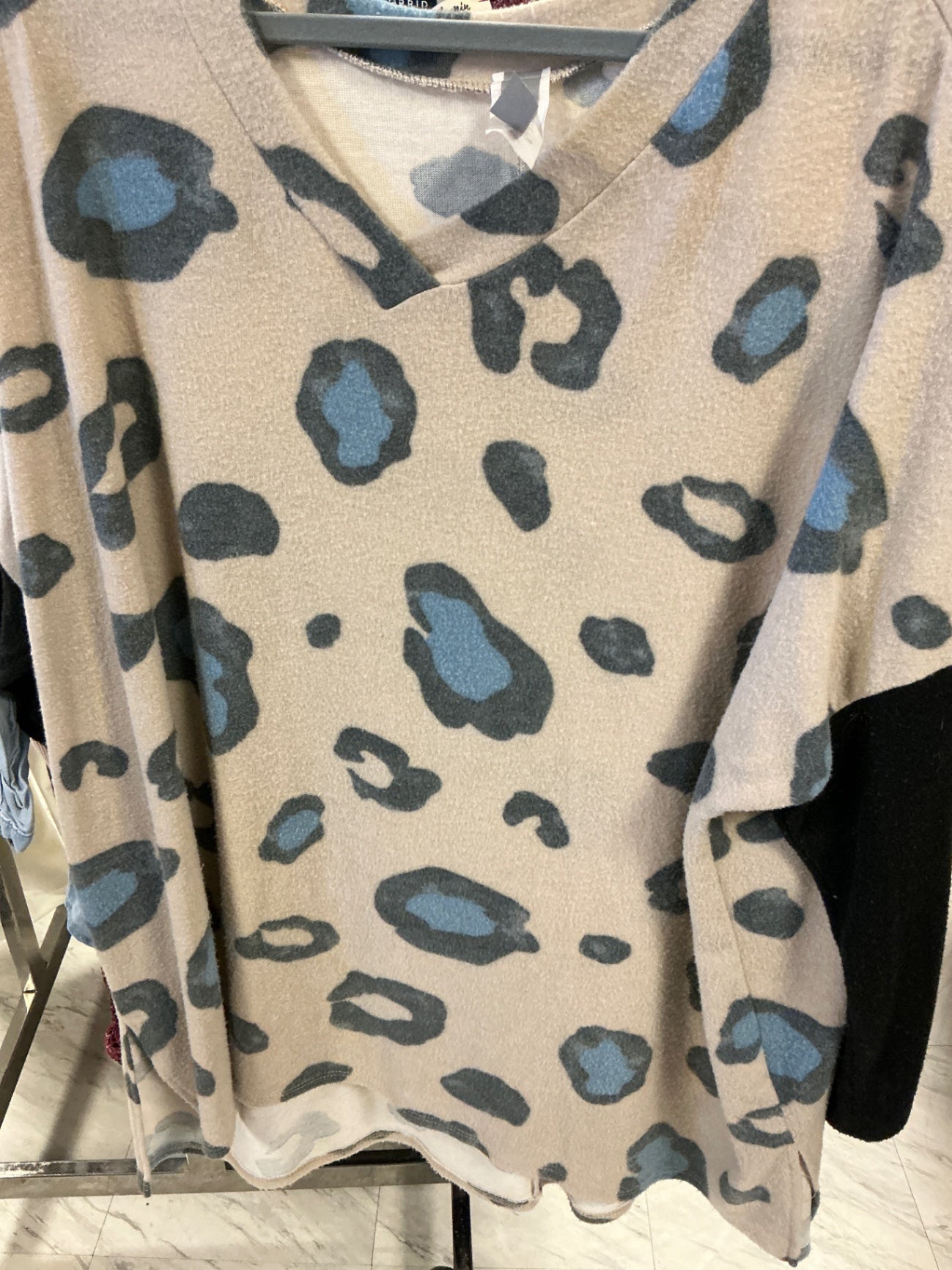 Honeyme Curvy Sweater XXXL Beige Leopard NWOT