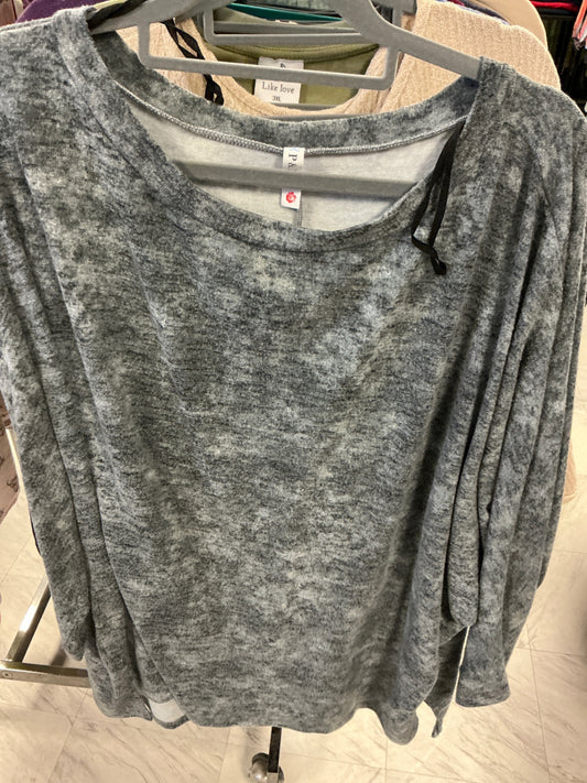 P & Rose Sweater 3X Grey