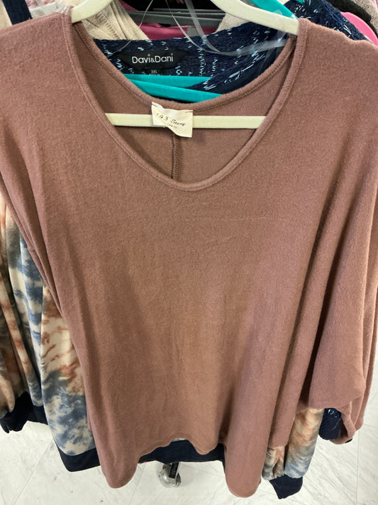 143 Story by Line Up Sweater 3X Brown