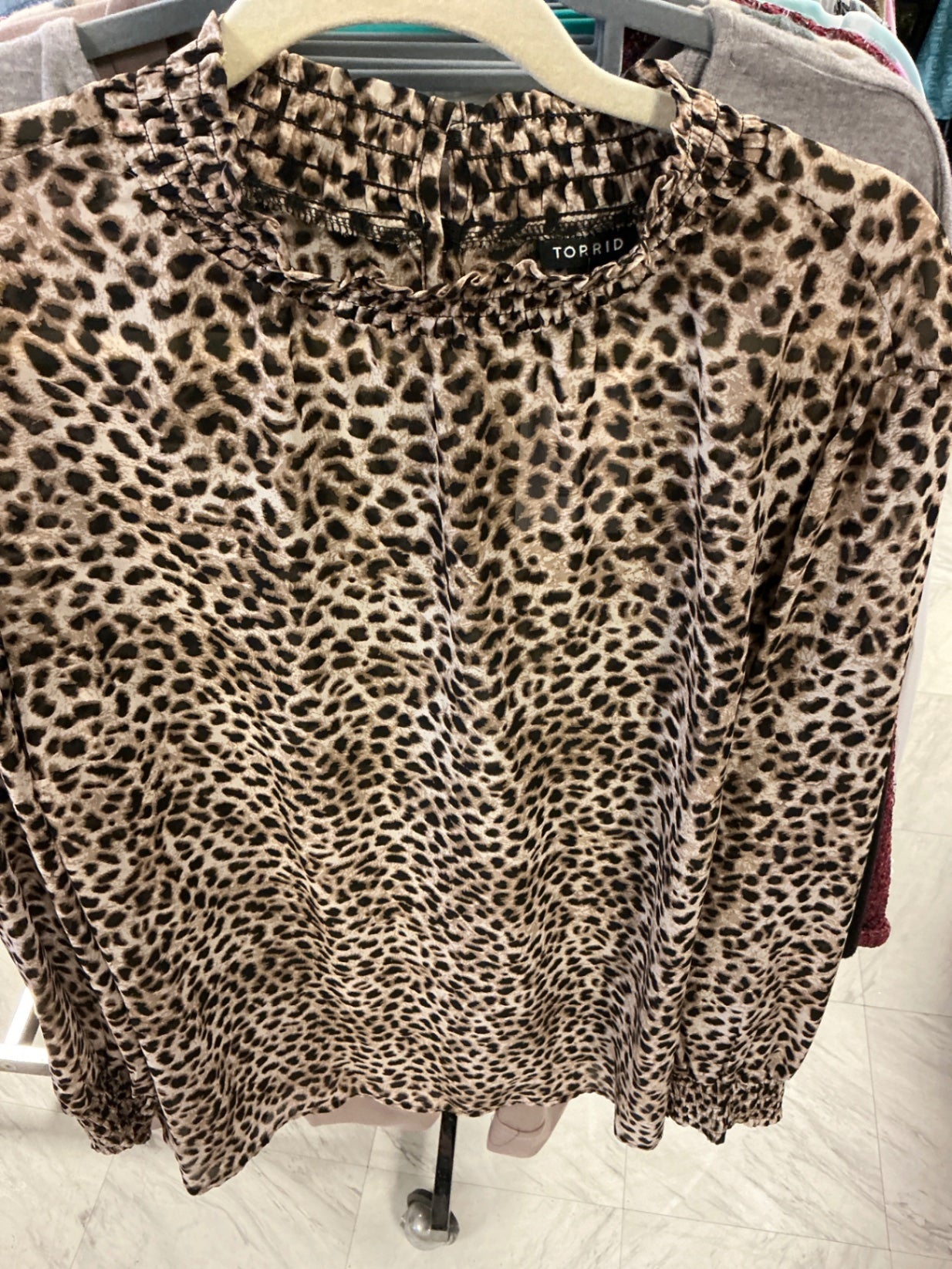 Torrid Blouse 3 Leopard print