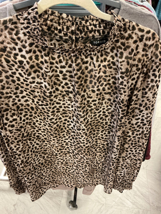 Torrid Blouse 3 Leopard print