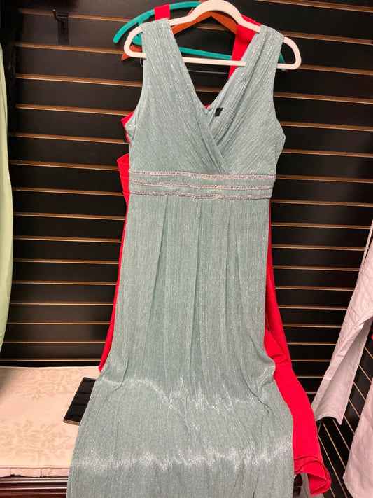 R & M Richards Evening Dress 14 Mint Green