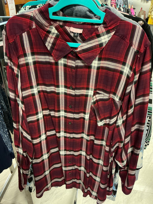 Torrid Plaid Shirt 5 Red