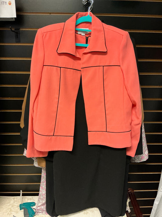 Studio Dress w/ Blazer 16 Coral and Black