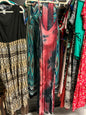White Birch Maxi Dress 3X Red and Black Tie-Dye