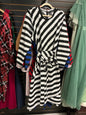 ELOQUII Dress 28 Black and White NWT